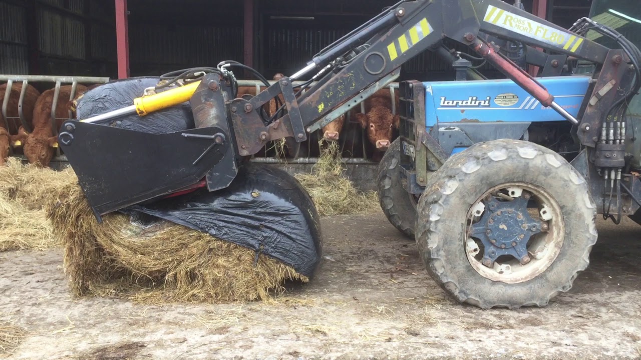 Rossmore bale cutter ( multi shear ) operation 2017