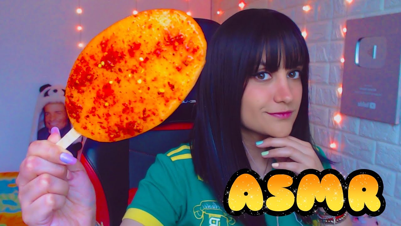 ASMR en Español 👅COMIENDO JICALETA CON *CHILITO* #ASMR