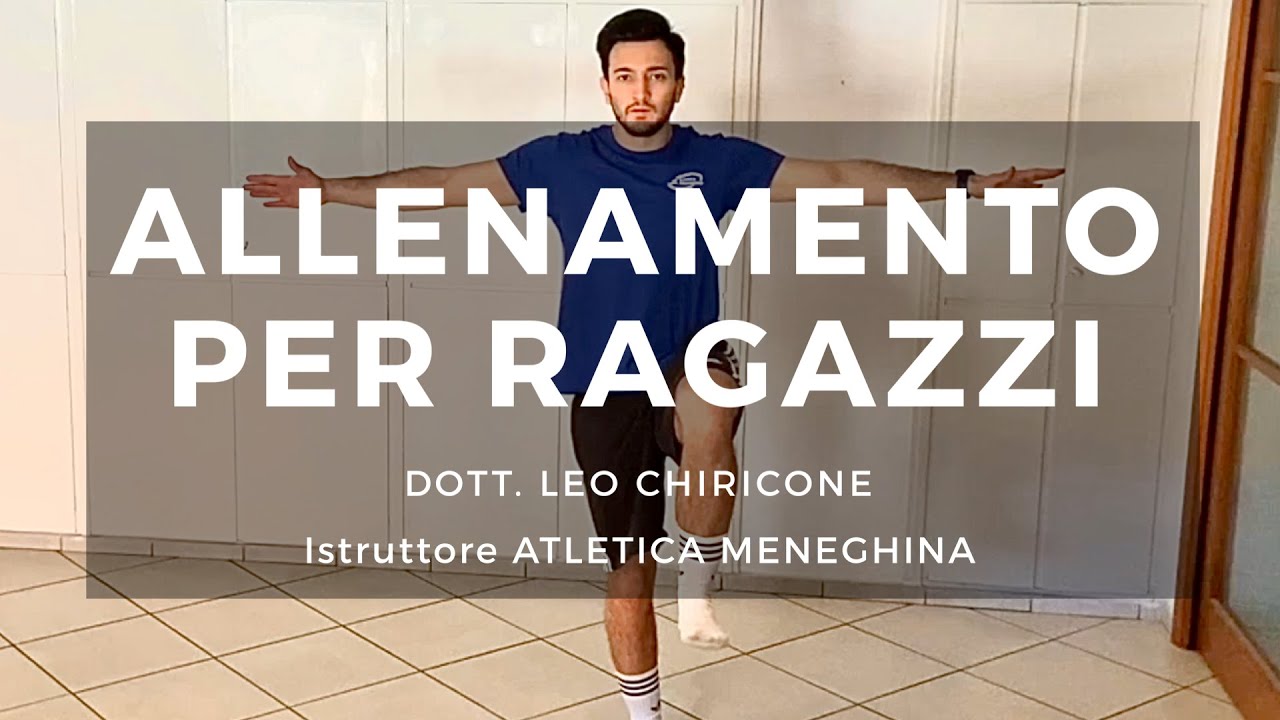 Allenamento per bambini e ragazzi in casa - Leo Chiricone - Atletica Meneghina
