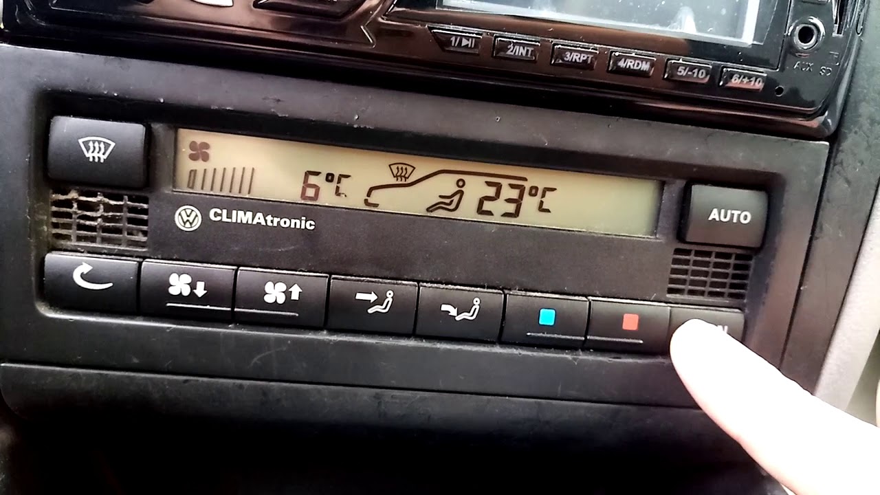 How to change temperature units from °C to °F Golf IV