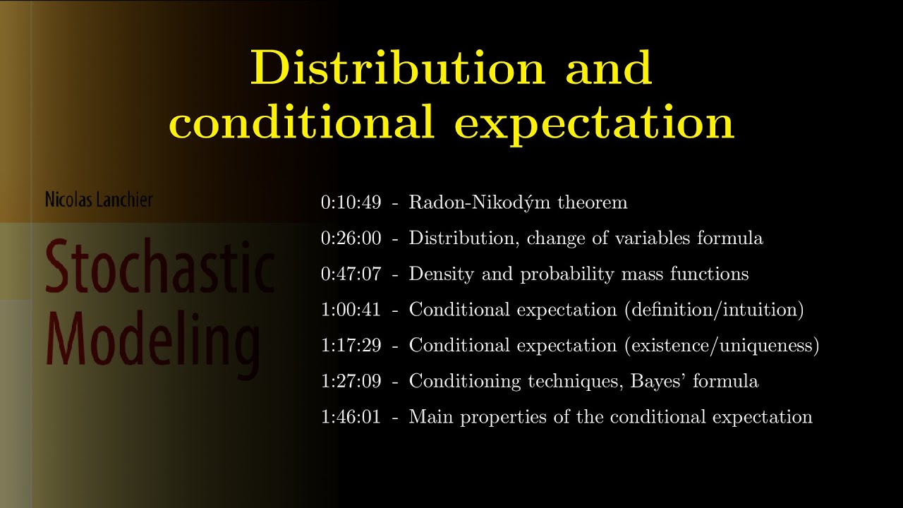 Chapter 02. Distribution and conditional expectation (with subtitles)