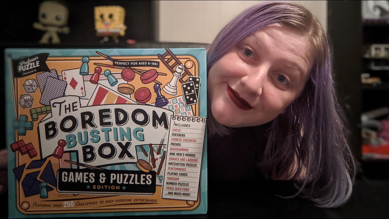 Unboxing Professor Puzzle's Boredom Busting Box Games & Puzzles Edition