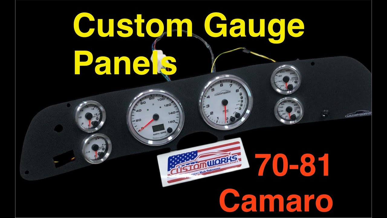 70-81 Camaro Custom Gauge Panels, Speedhut gauges