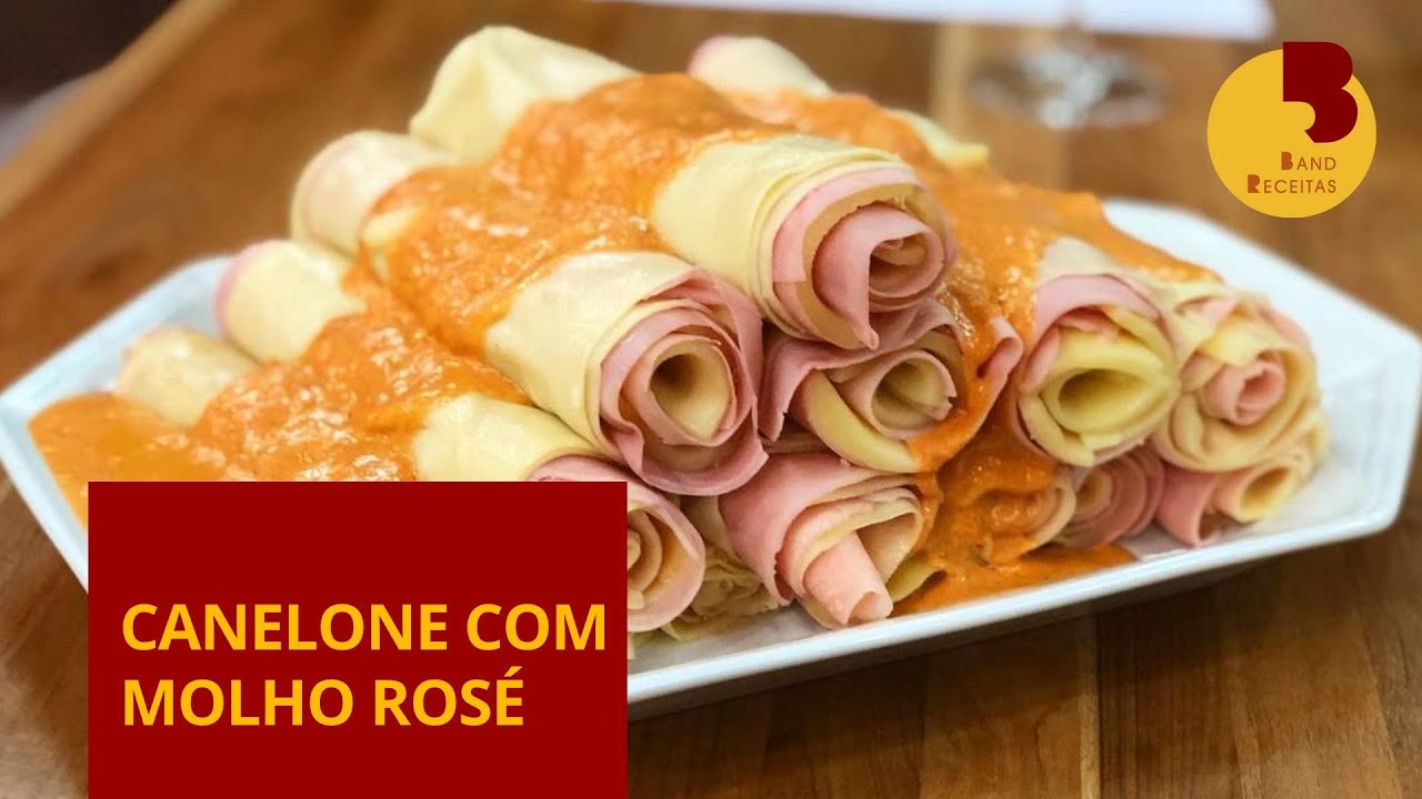 Canelone de queijo e presunto com molho rosé | Antonio Cipullo | Melhor da Tarde