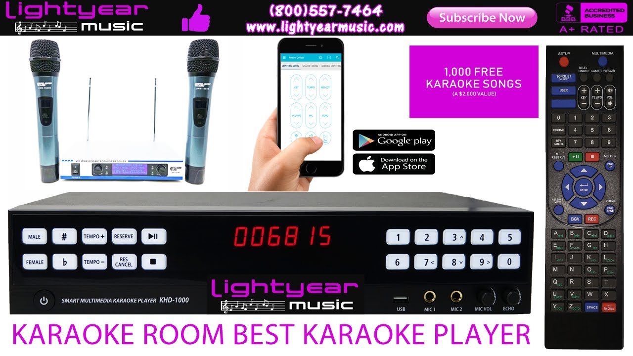 Karaoke Room | Best Karaoke Player | Bluetooth | Digital Karaoke Machine | Apple/Android App ✅