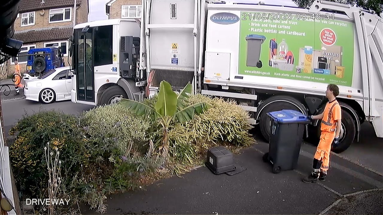 Wiltshire Council mixed dry recycling waste collection 21/08/2025