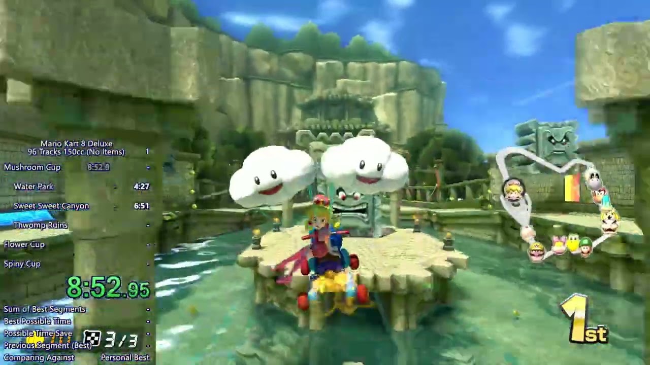 Mario Kart 8 Deluxe 96 Tracks 150cc (No Items) in 3:52:07 (PB)