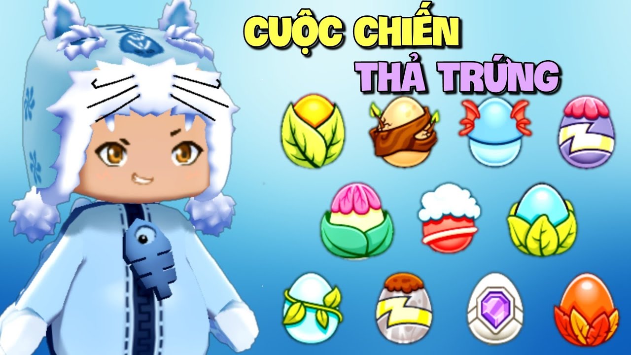 Cuộc chiến thả Trứng Quái Vật trong Mini World | Mini Game | Meowpeo