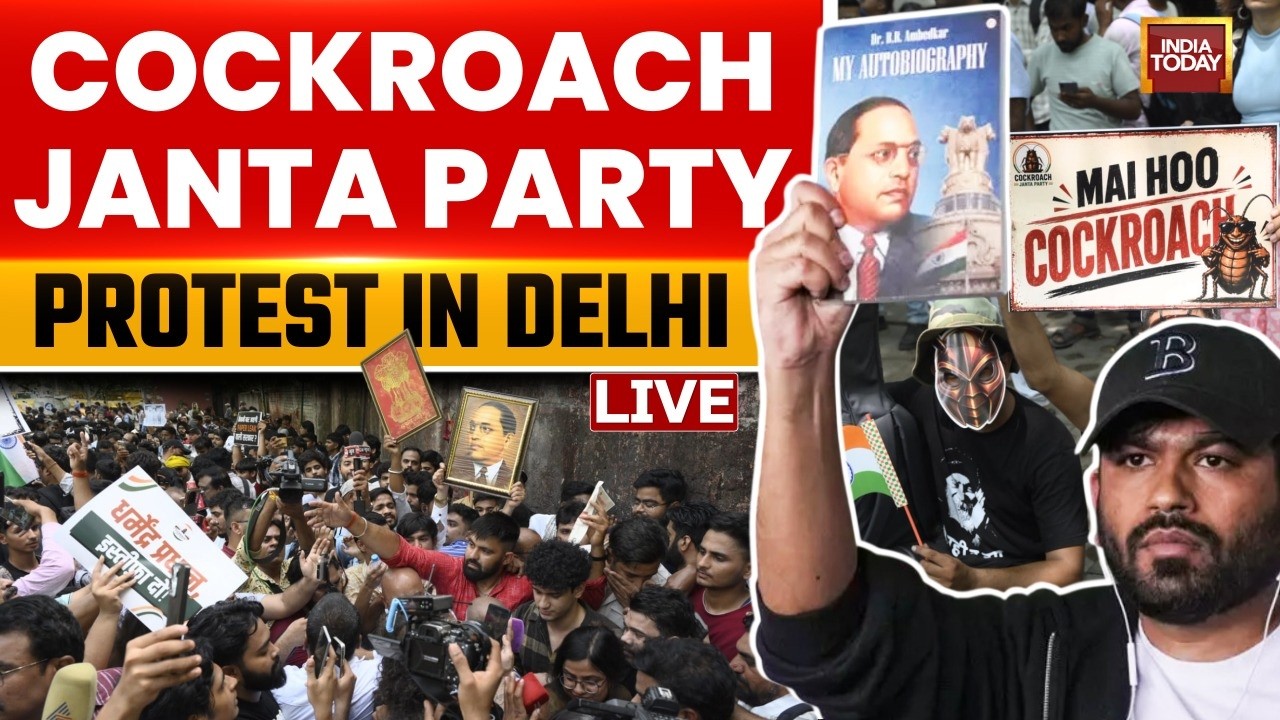 LIVE: Cockroach Janta Party Protest | Abhijeet Dipke Calls For Dharmendra Pradhan's Resignation