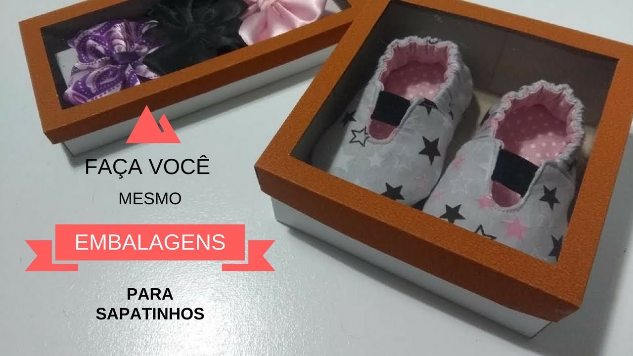 PAP embalagem para sapatinhos e acessórios para cabelo de bebê