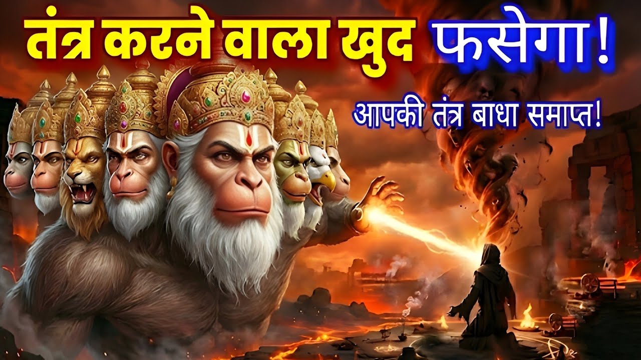 तंत्र करने वाला खुद फसेगा 🔥 11 मुखी हनुमान की चेतावनी तांत्रिक रक्षा मंत्र #hanumanji mantra 