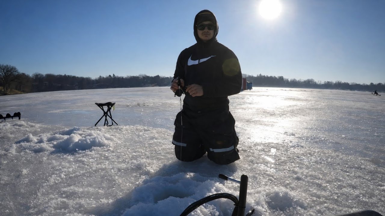CRAPPIE ice fishing #fishing #icefishing #crappie #wintersport 