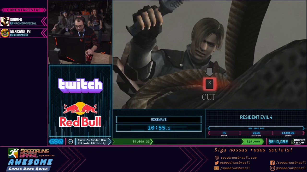 Resident Evil 4 (New Game Pro)  - Restream PT-BR AGDQ2020