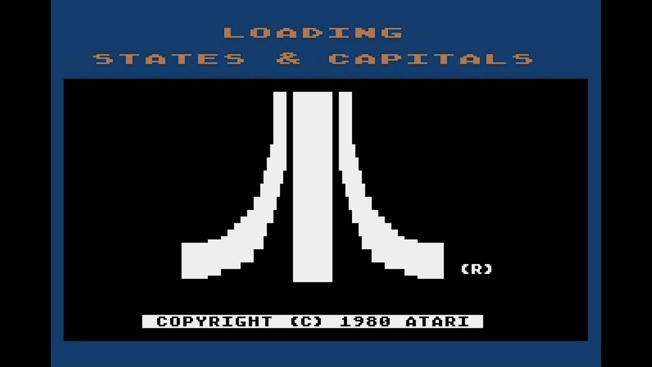 Atari States and Capitals Cassette