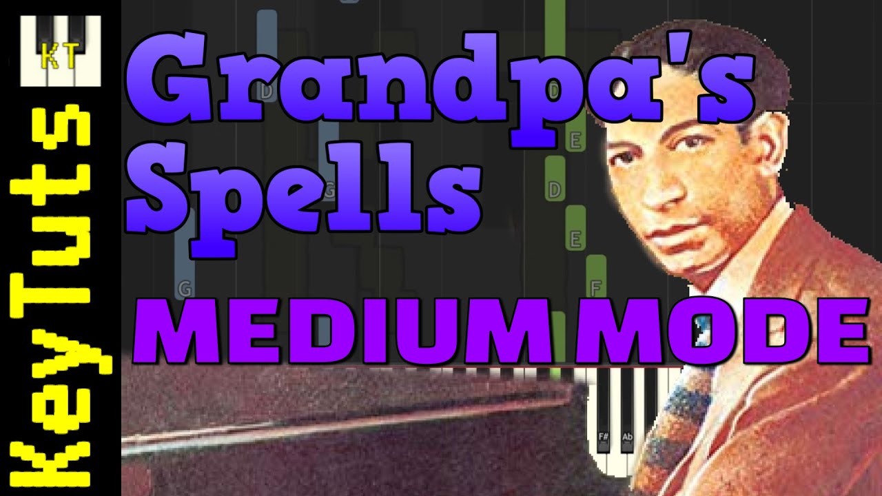 Grandpa’s Spells [Jelly Roll Morton] - Medium Mode [Piano Tutorial] (Synthesia)
