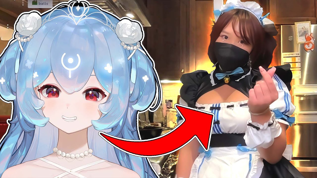 Bao wears a Maid Outfit on Stream