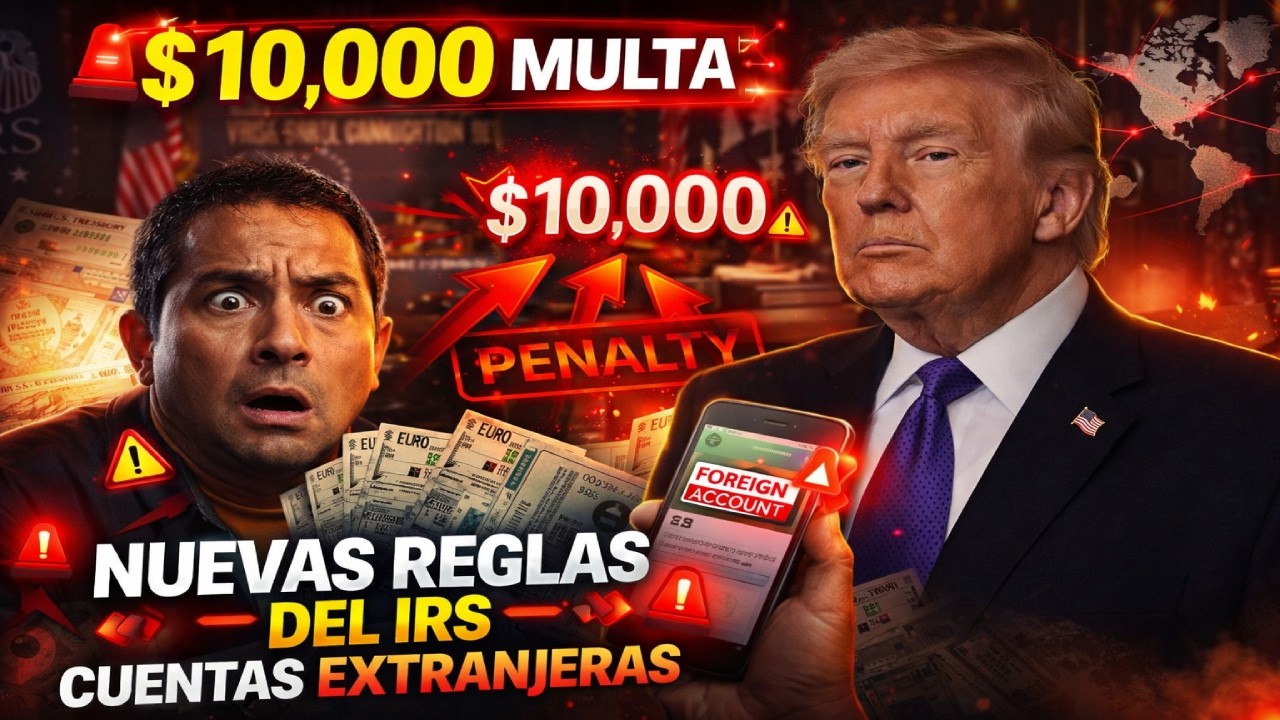 🚨$10,000 ALERTA DE PENALIZACIÓN! El IRS acaba de cambiar las reglas para cuentas extranjeras