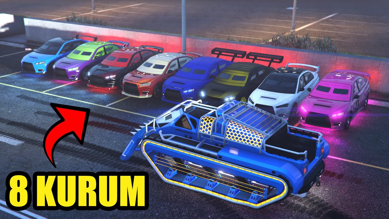 SCARAB VS KURUMY w GTA 5 Online Hogaty i EKIPA "NAJWIĘKSZA ILOŚĆ KURUM 9 OSÓB W GRZE!" 