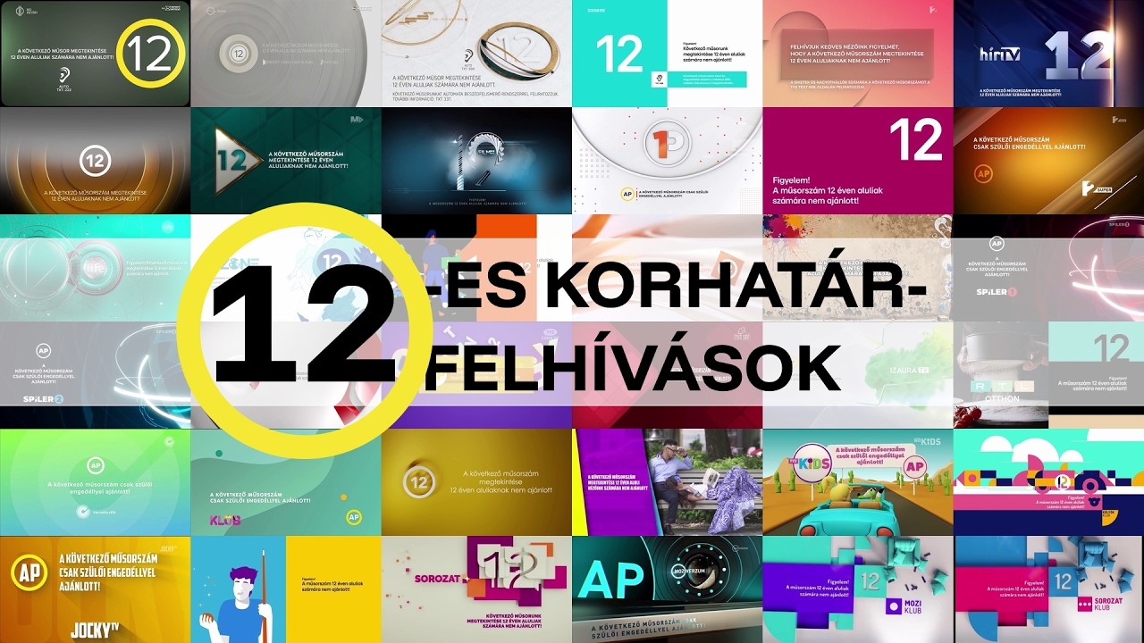 12-es korhatárfelhívások - ÖSSZES MAGYAR TV-csatorna - 2026. március