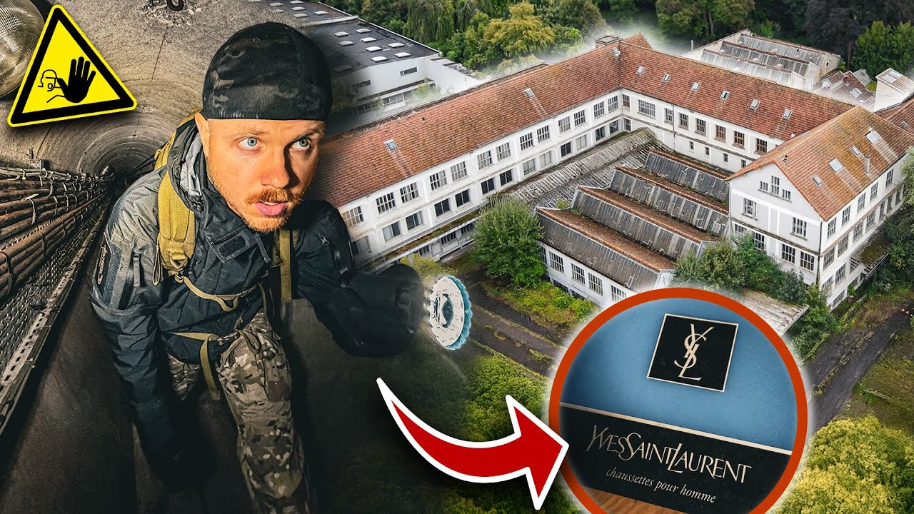WIR FINDEN GEHEIMGANG IN VERLASSENE FABRIK! HIER WURDE F&Uuml;R LUXUSMARKEN HERGESTELLT!
