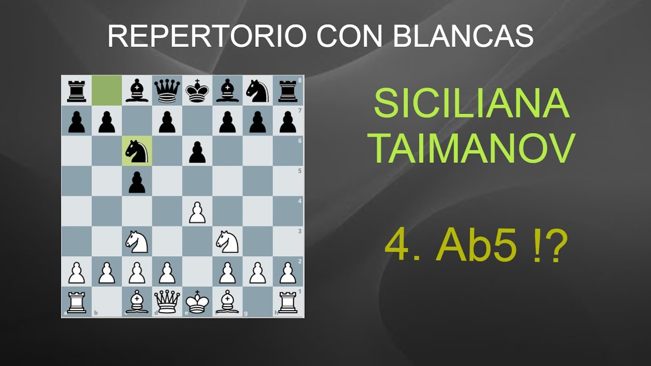 7. DESTROZA LA SICILIANA TAIMANOV