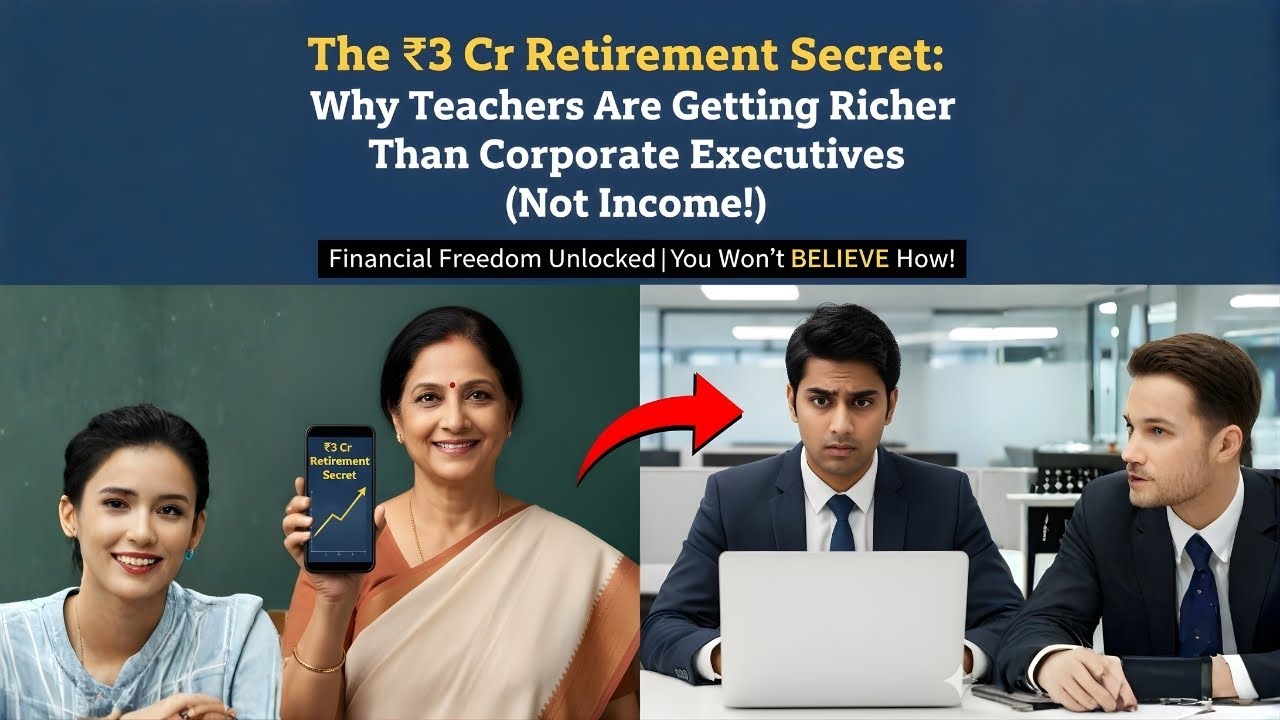 The ₹3 Cr Retirement Secret: Why Teachers Are Getting Richer Than Corporate Executives (Not Income!)