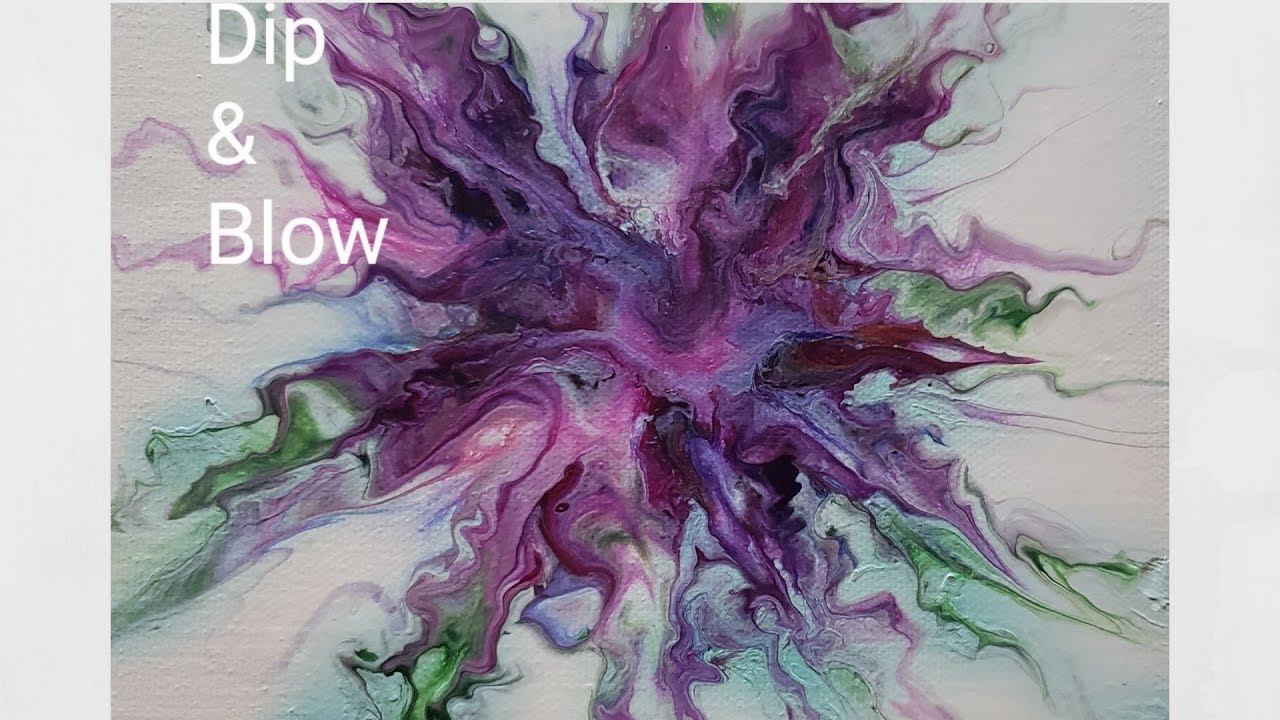 Acrylic Pour_The Dip & Blow_Fluid Art_Arteza Paints_Primary Elements_#Paintitforward2019
