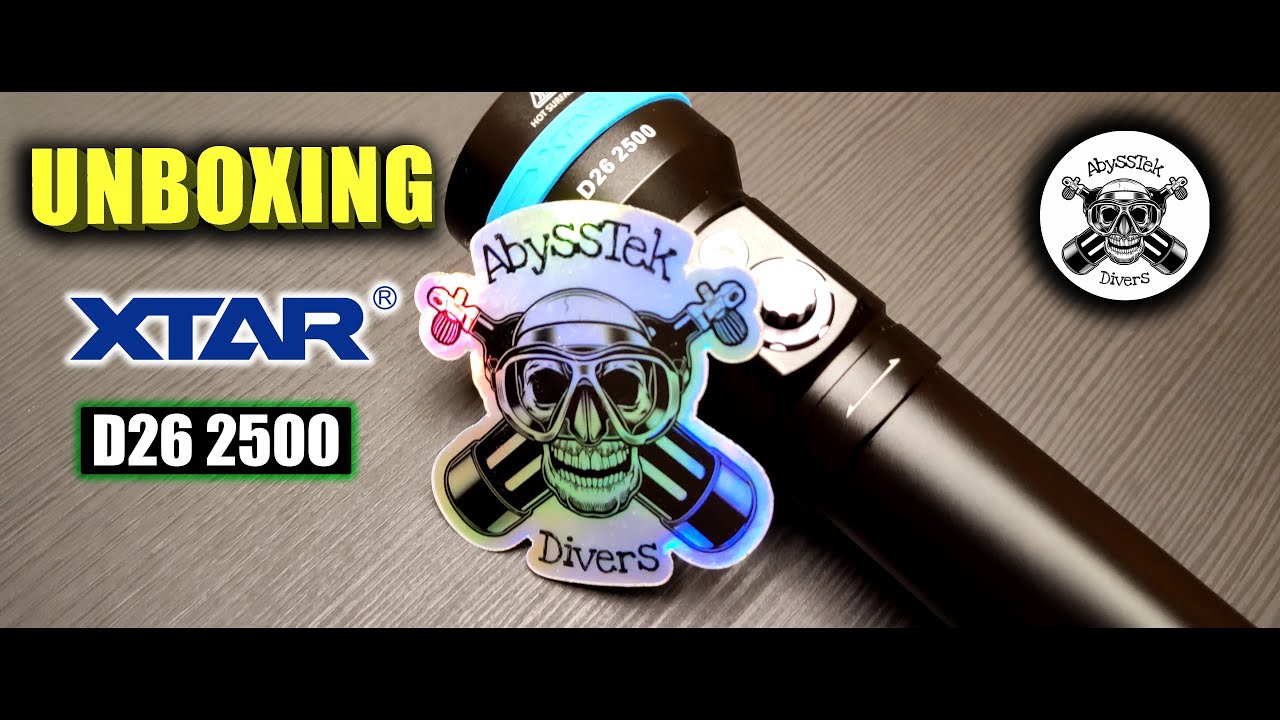 XTAR D26 2500 DIVE LIGHT UNBOXING