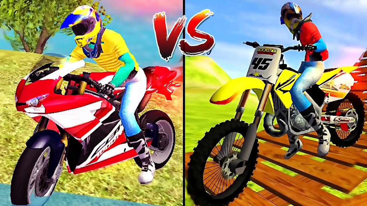 Uphill Offroad Motorbike Rider vs Motocross Beach Bike Stunt Racing - Android GamePlay