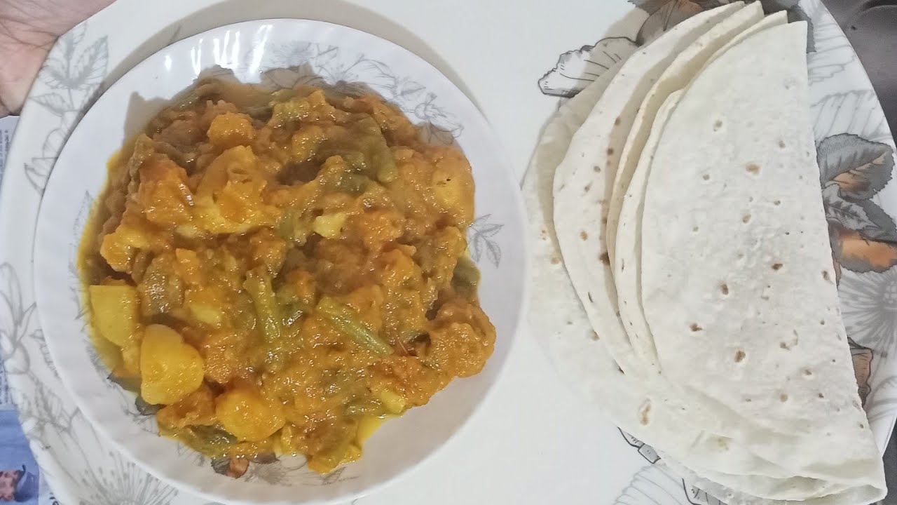 ডিনারে বানালাম সুজির রুটি, কুমড়ো বিনস আলুর তরকারি // Dinare Banalam Sujir Ruti,  Kumro Bins Alu 