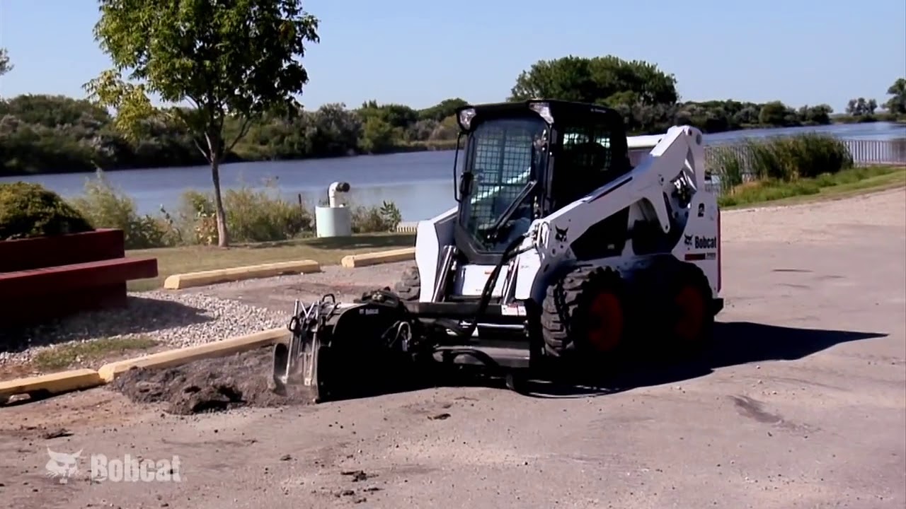 Bobcat con Fresadora de Asfalto o Concreto