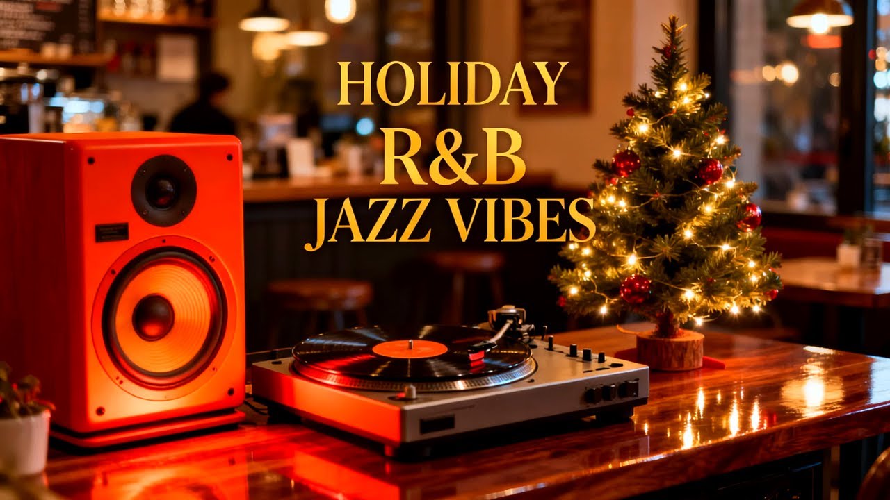 RnB Jazz for Warm November Night Concentration | Cozy Rainy Café Ambience for Deep Work