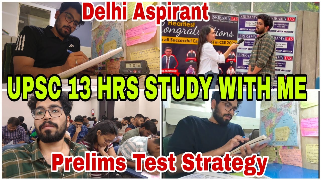 UPSC PRELIMS STUDY VLOG 📚 A DAY IN THE LIFE OF AN ASPIRANT 📚