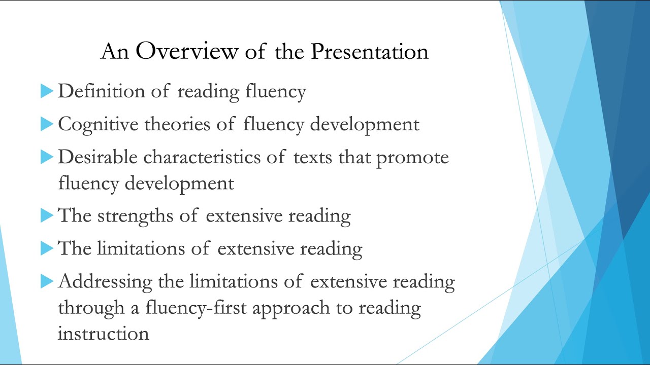 Extensive Reading and Reading Fluency: Promises and Limitations--ERWC7-David Beglar's Plenary