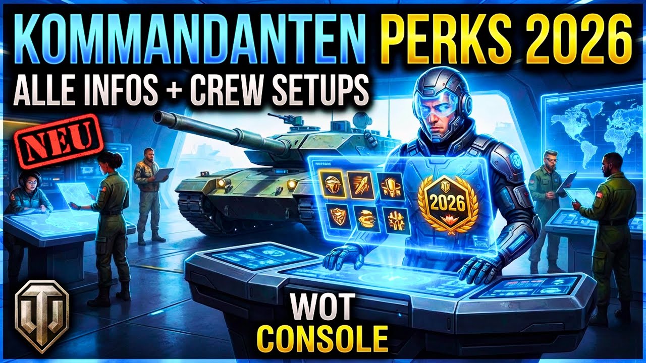 WOT Console / Kommandanten Perks 2026 / Alle Änderungen + Crew Setups