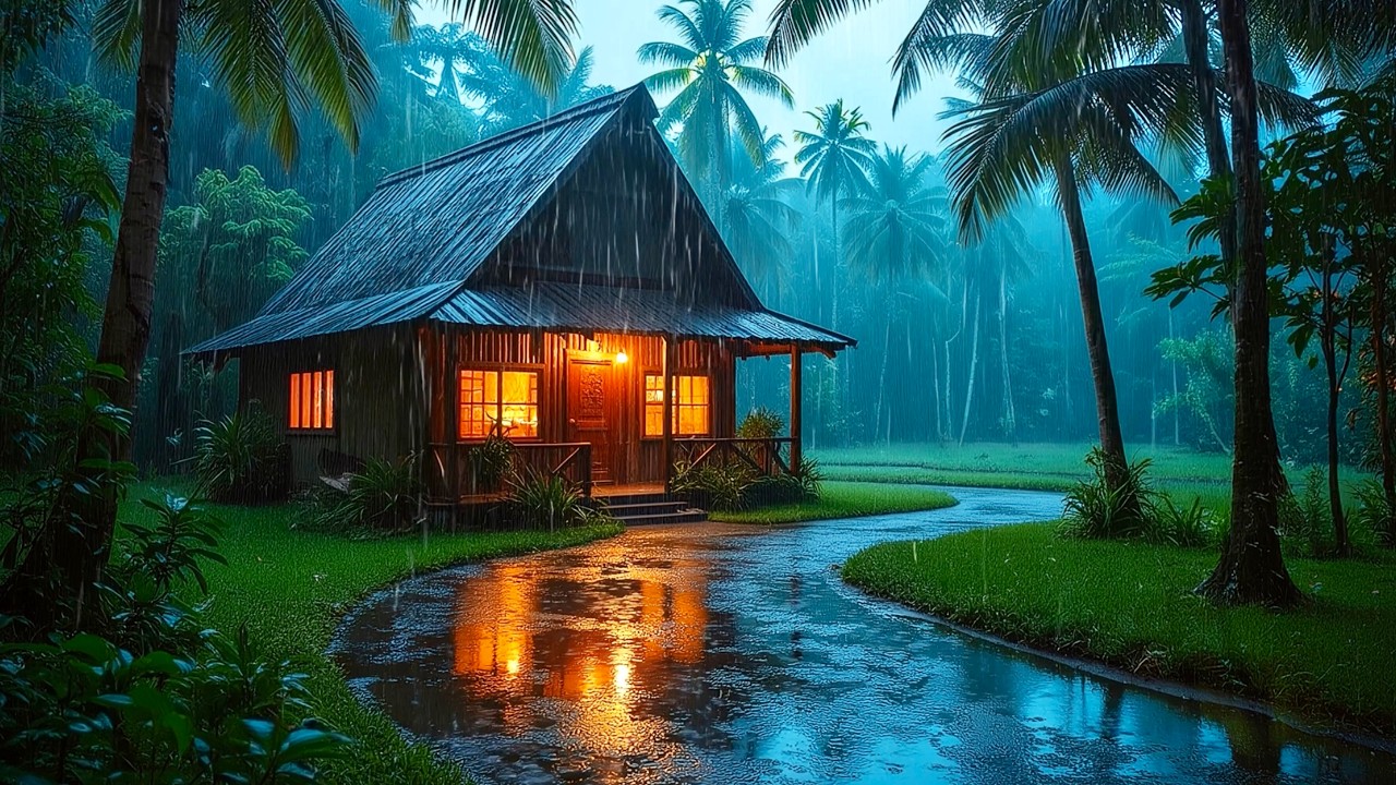Listen to the gentle sound of rain to help you sleep soundly