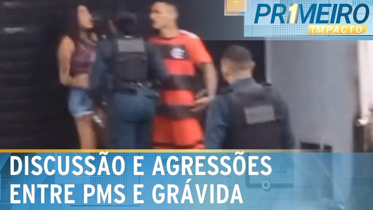 Grávida e companheiro trocam agressões com policiais militares no Pará | Primeiro Impacto (10/04/25)