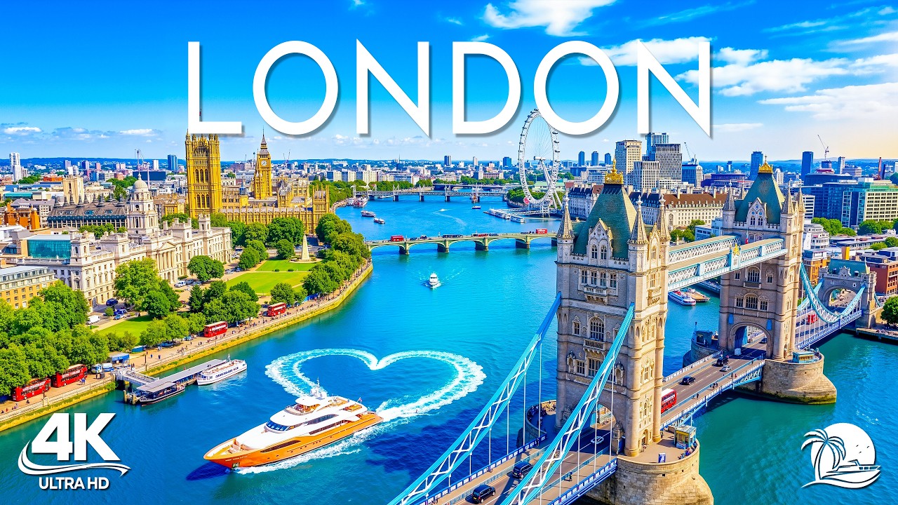 [4K] London 🇬🇧 Legendary Big Ben, Tower Bridge & Thames River Views