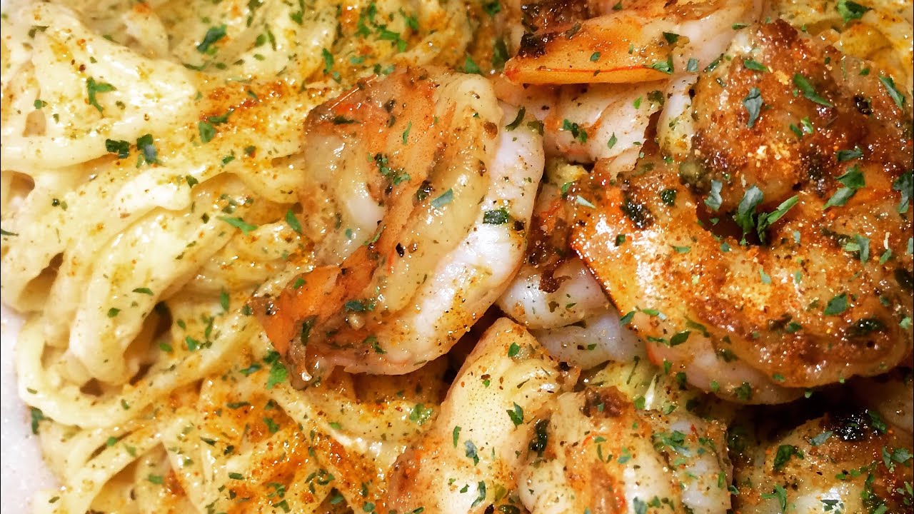 🍤My FAMOUS Cajun Shrimp & Grilled Chicken Alfredo | Catering Edition | Cooking w/ Ashley