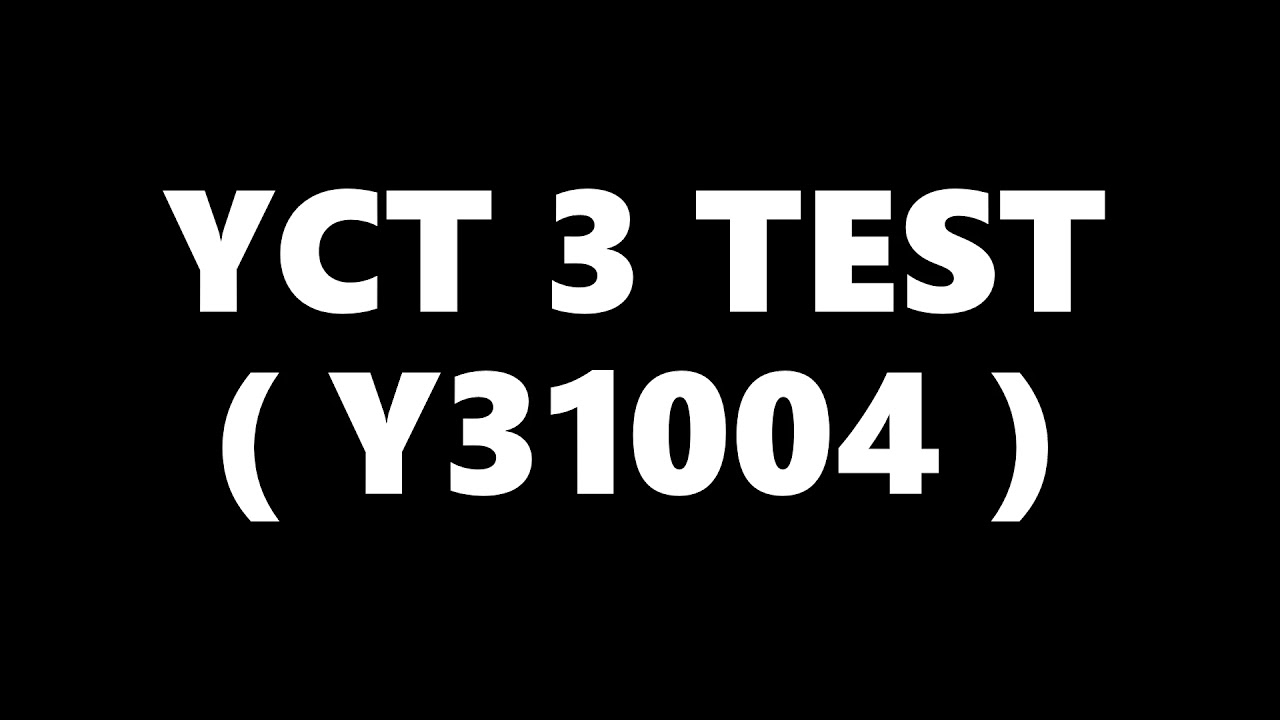 YCT 3 Chinese Kids Test Y31004 Simple Chinese 汉语水平考试