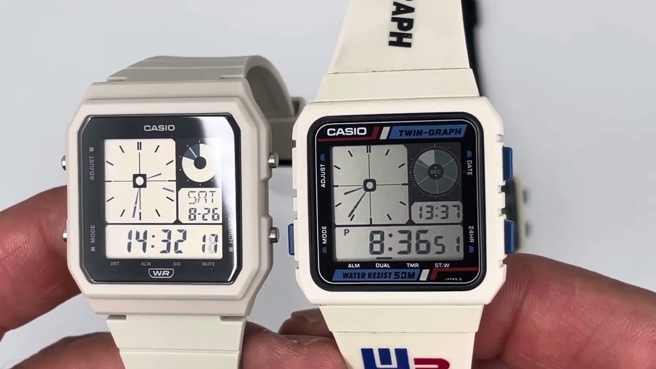 Casio LF-20W VS Twin-graph white