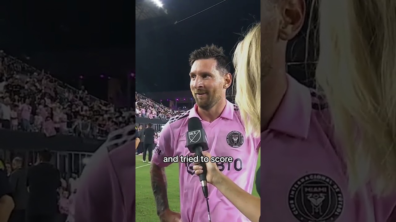 Leo Messi on his first goal for Inter Miami 🎤