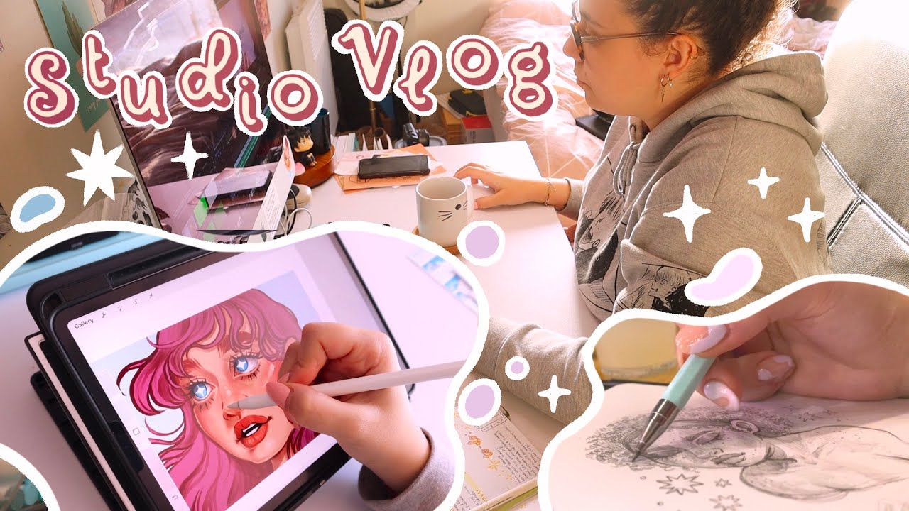Studio Vlog #21 💫 Launching my Patreon, studio + working sounds, shop prep & more!