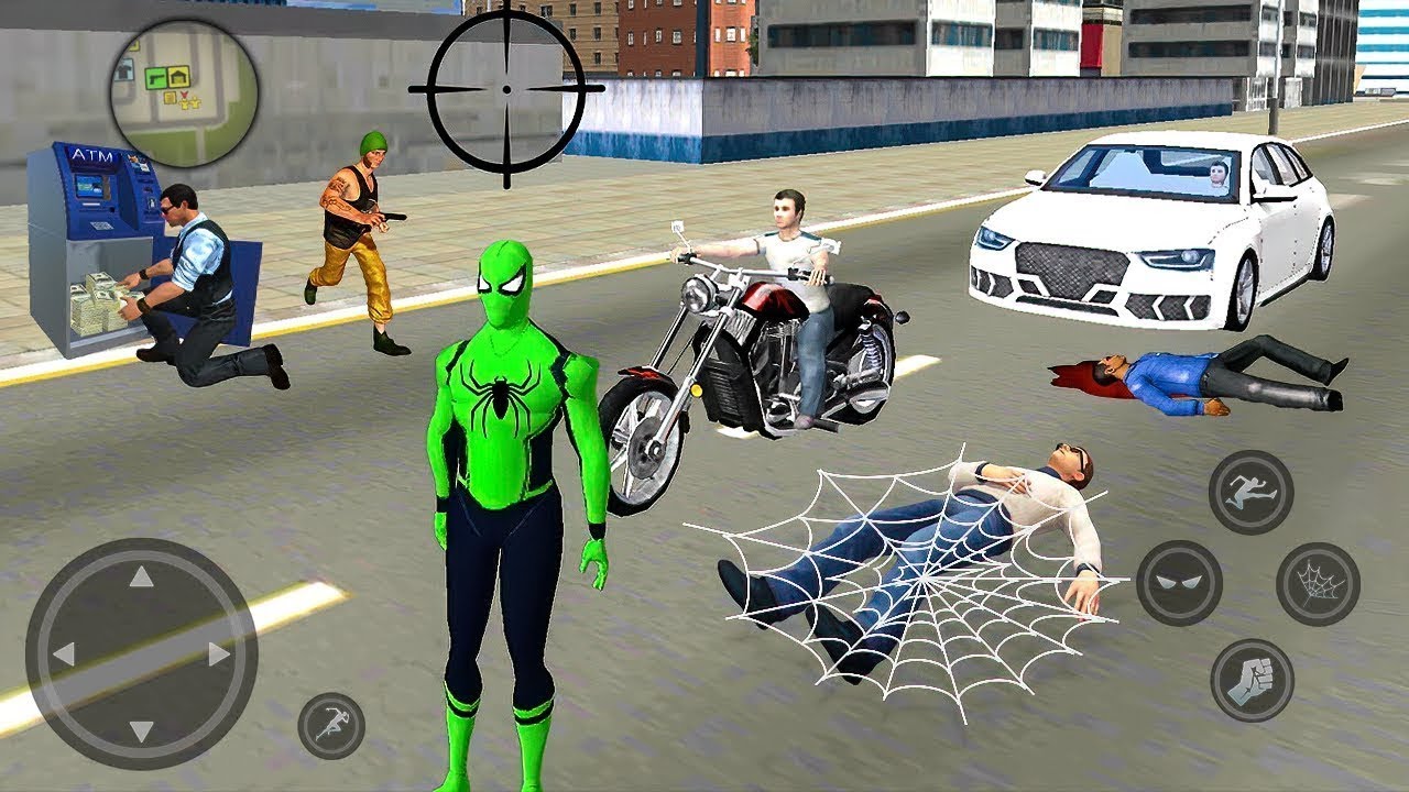 Rope Frog Ninja Hero Strange Gangster Vegas #5 - Android Gameplay