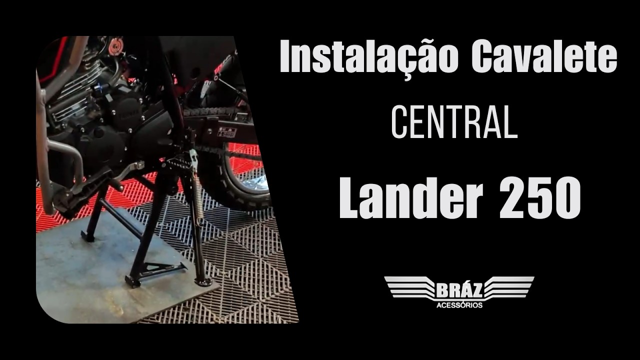 Instalação do Cavalete Central na Lander 250 – Tutorial Detalhado #lander250 #lander250abs