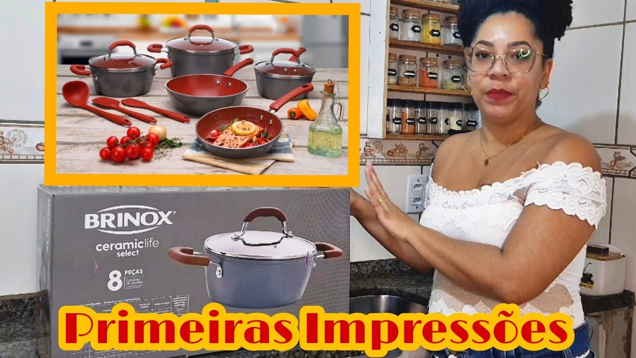 PANELAS BRINOX CERAMIC LIFE SELECT| MINHAS PRIMEIRAS IMPRESSÕES🥰