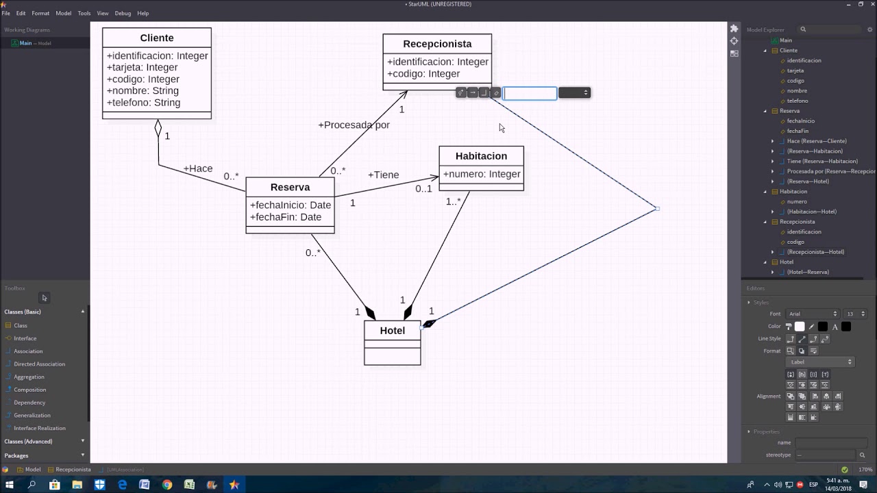 Diagrama de Clases en StarUML