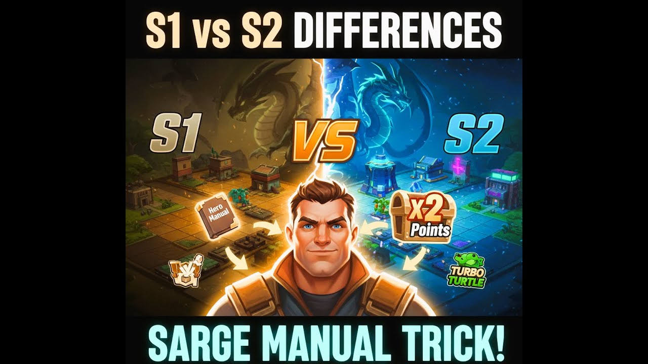 Tiles Survive - S1 vs S2 Differences exposed! : Sarge Hero Manual Trick for Turtle & VS event Points