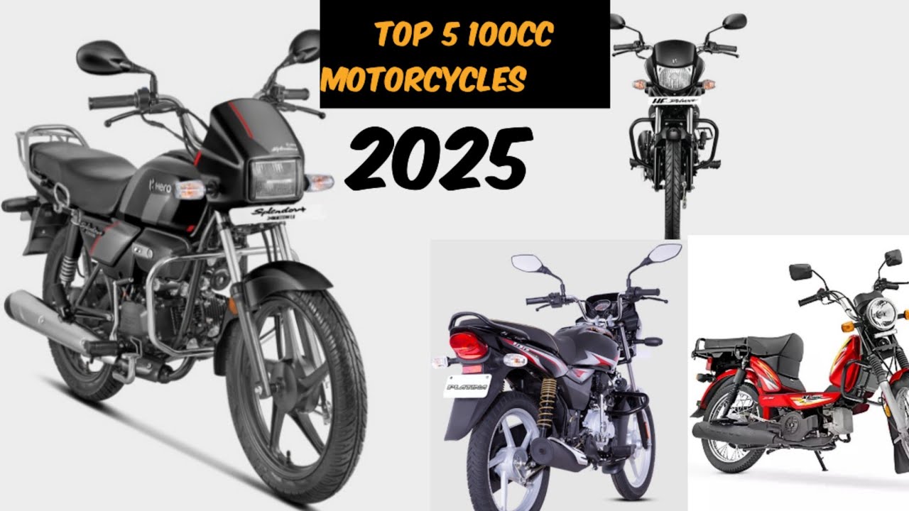 Top 5 100 cc Motorcycles In India 2025| Best 100cc bikes| Top 5 best fuel efficient motorcycles