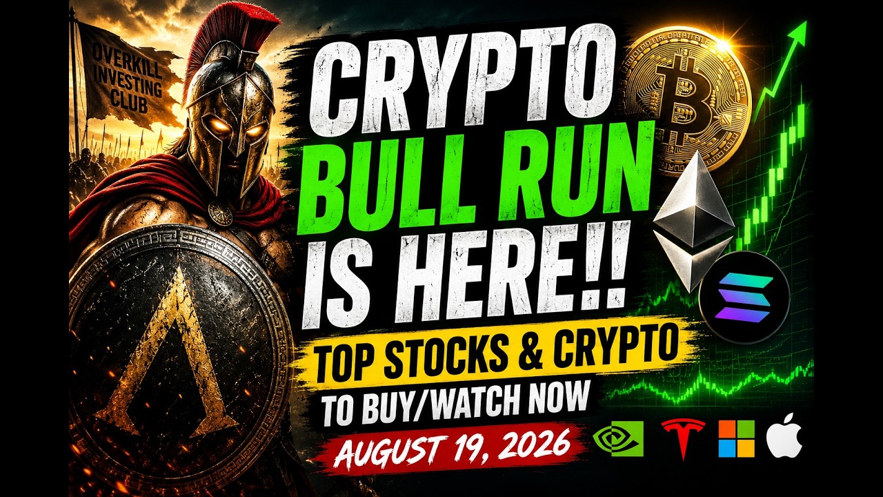 CRYPTO BULL RUN IS HERE! 📈 TOP STOCKS & CRYPTO TO BUY/WATCH NOW | August 19, 2026
